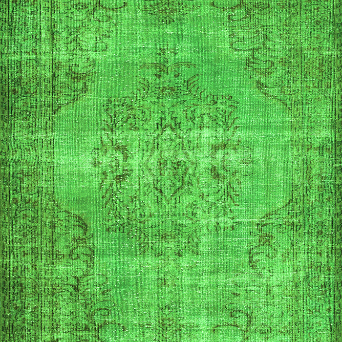 Abstract Green Contemporary Rug, con448grn