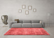 Contemporary Red Washable Rugs