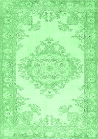 Abstract Emerald Green Contemporary Rug, con449emgrn