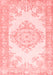 Abstract Red Contemporary Area Rugs