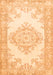 Abstract Orange Contemporary Rug, con449org