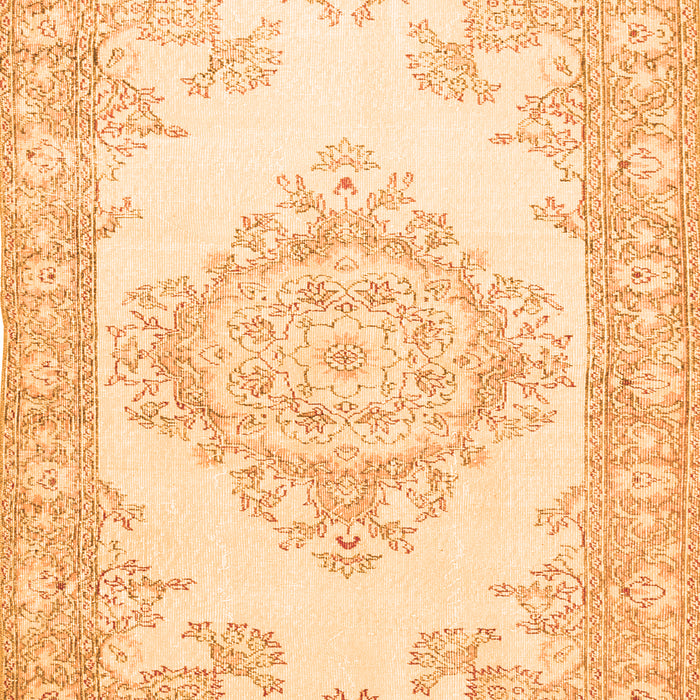 Abstract Orange Contemporary Rug, con449org