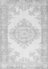 Abstract Gray Contemporary Rug, con449gry