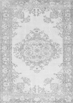 Abstract Gray Contemporary Rug, con449gry