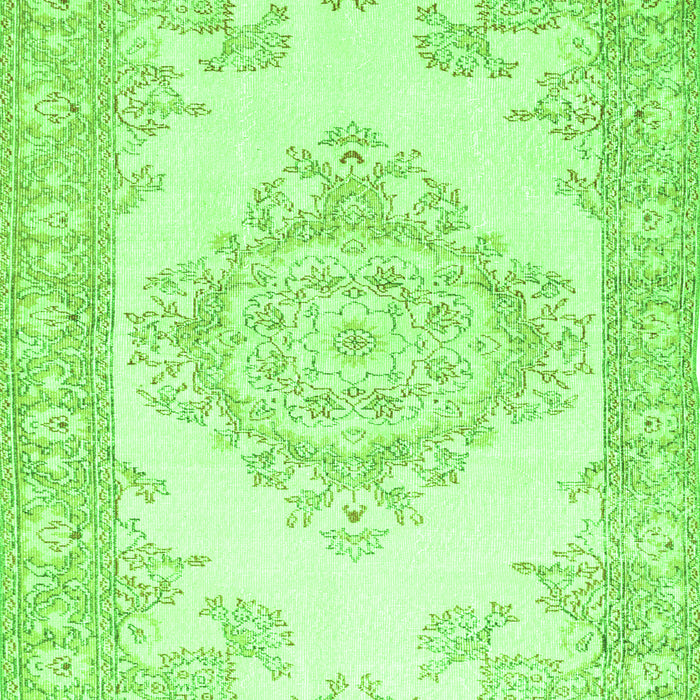 Abstract Green Contemporary Rug, con449grn