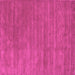 Square Machine Washable Abstract Pink Contemporary Rug, wshcon44pnk