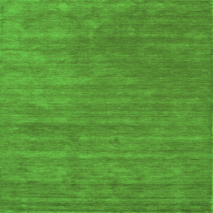 Serging Thickness of Abstract Green Contemporary Rug, con44grn