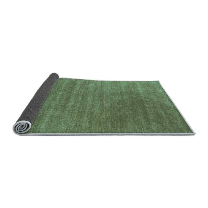 Sideview of Abstract Light Blue Contemporary Rug, con44lblu