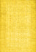 Abstract Yellow Contemporary Rug, con450yw