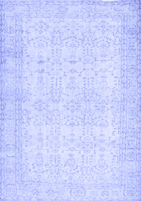 Abstract Blue Contemporary Rug, con450blu