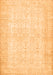 Abstract Orange Contemporary Rug, con450org