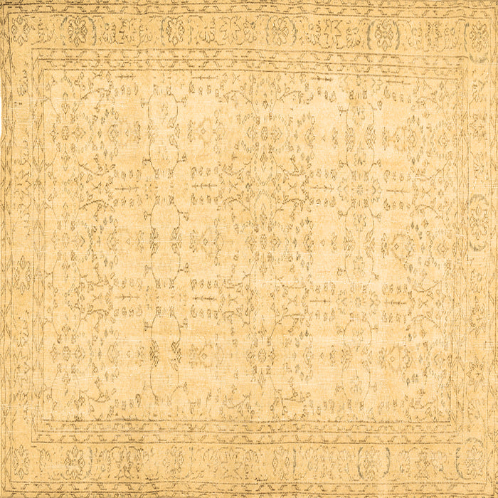 Square Abstract Brown Contemporary Rug, con450brn