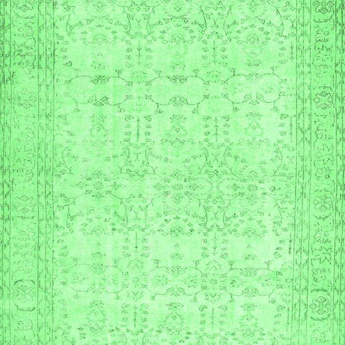 Machine Washable Abstract Emerald Green Contemporary Area Rugs, wshcon450emgrn