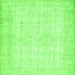 Serging Thickness of Abstract Green Contemporary Rug, con450grn