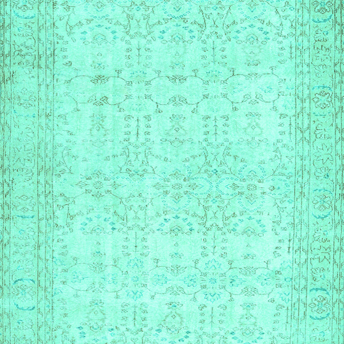 Machine Washable Abstract Turquoise Contemporary Area Rugs, wshcon450turq