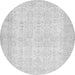 Machine Washable Abstract Gray Contemporary Rug, wshcon450gry