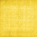 Square Abstract Yellow Contemporary Rug, con450yw