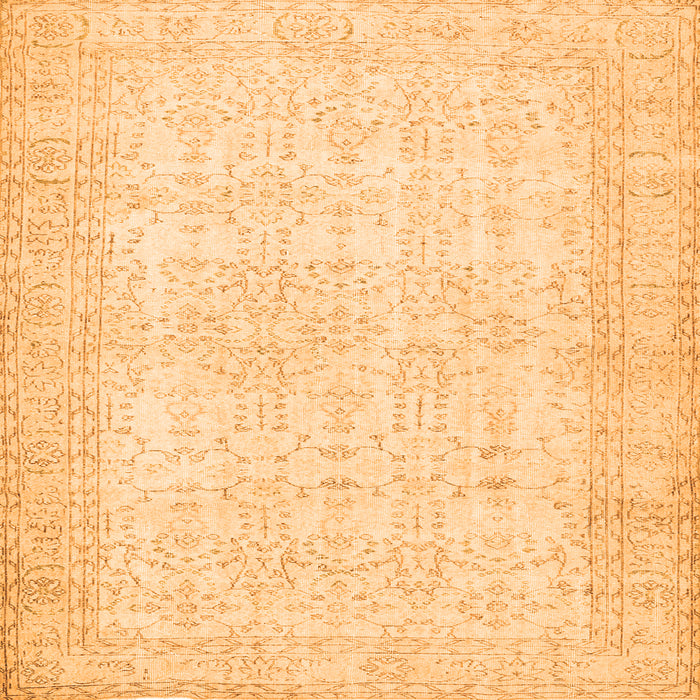 Serging Thickness of Abstract Orange Contemporary Rug, con450org