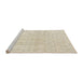 Serging Thickness of Machine Washable Contemporary Wheat Beige Rug, wshcon451