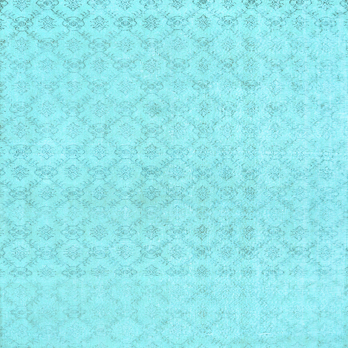 Square Machine Washable Abstract Light Blue Contemporary Rug, wshcon451lblu