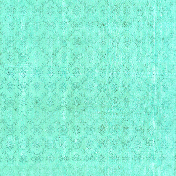 Machine Washable Abstract Turquoise Contemporary Area Rugs, wshcon451turq