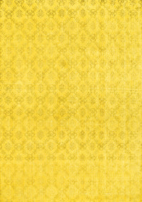 Abstract Yellow Contemporary Rug, con451yw