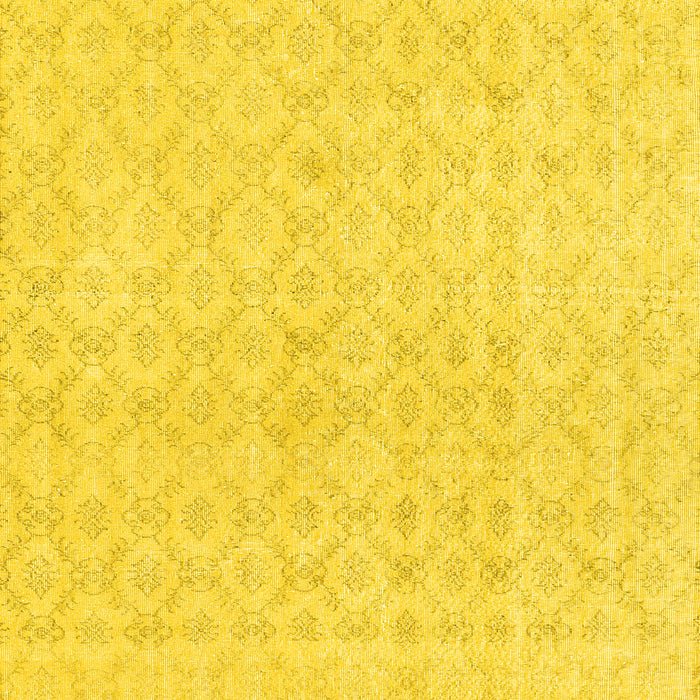 Abstract Yellow Contemporary Rug, con451yw