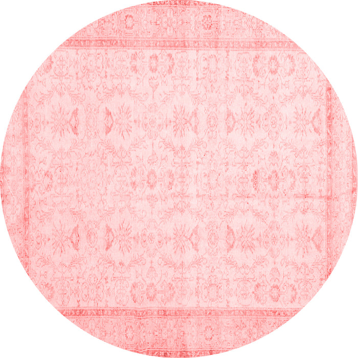 Machine Washable Abstract Red Contemporary Rug, wshcon452red