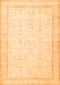 Abstract Orange Contemporary Rug, con452org