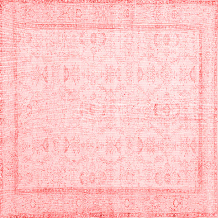 Machine Washable Abstract Red Contemporary Rug, wshcon452red