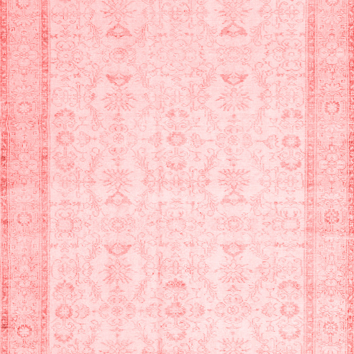 Machine Washable Abstract Red Contemporary Rug, wshcon452red