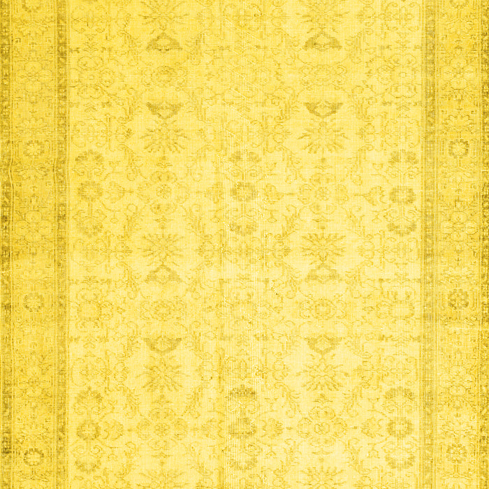 Abstract Yellow Contemporary Rug, con452yw