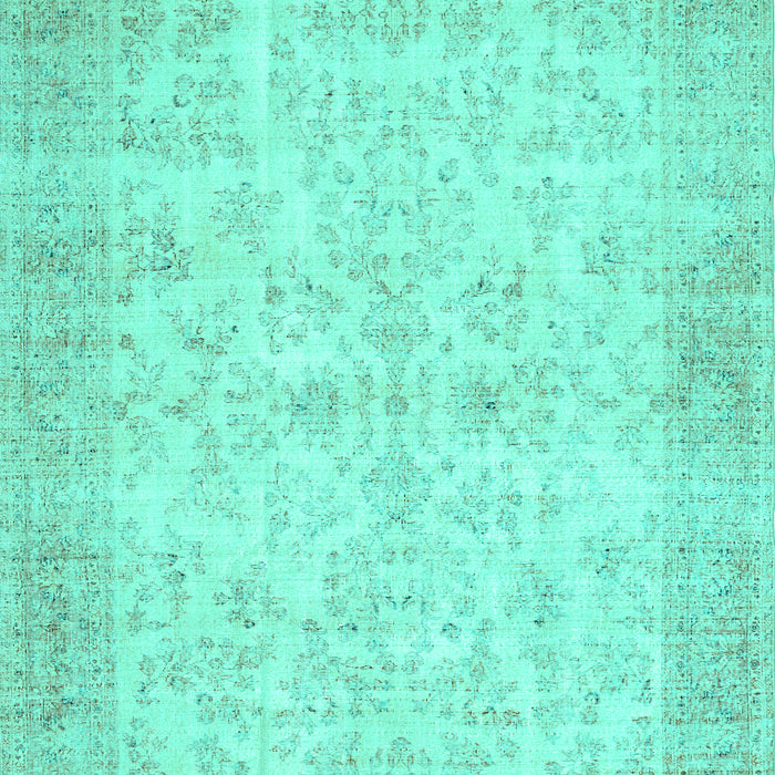 Abstract Turquoise Contemporary Rug, con453turq