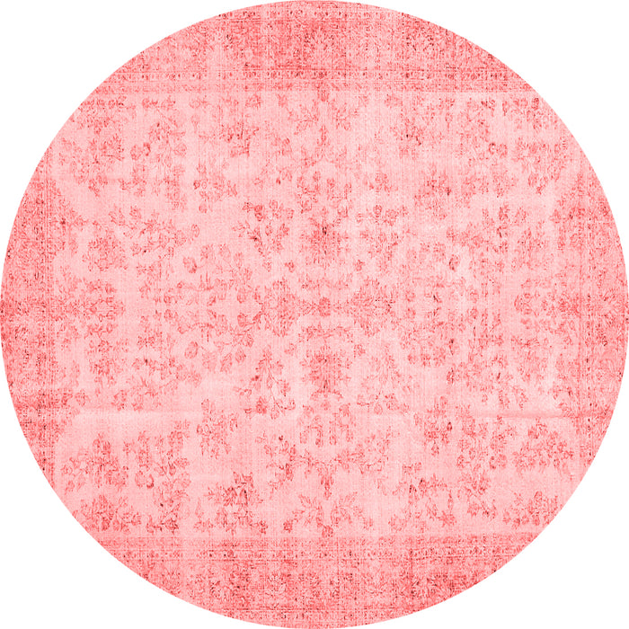 Machine Washable Abstract Red Contemporary Rug, wshcon453red