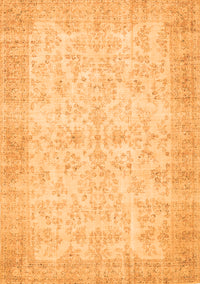 Abstract Orange Contemporary Rug, con453org