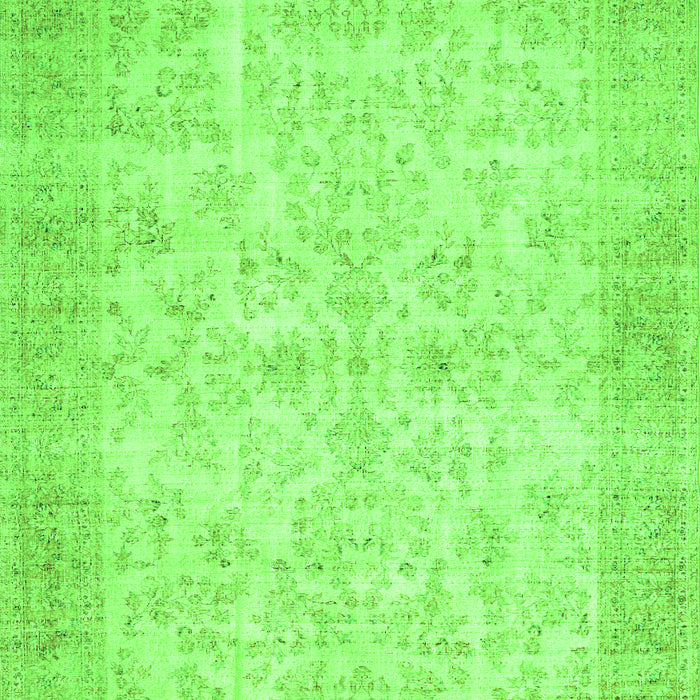 Serging Thickness of Machine Washable Abstract Green Contemporary Area Rugs, wshcon453grn
