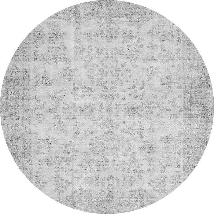 Square Abstract Gray Contemporary Rug, con453gry