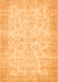 Serging Thickness of Machine Washable Abstract Orange Contemporary Area Rugs, wshcon453org
