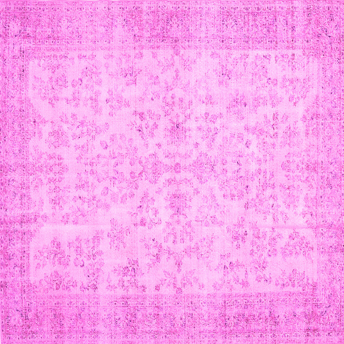 Square Abstract Pink Contemporary Rug, con453pnk