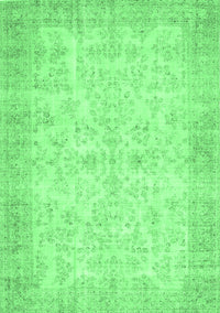 Abstract Emerald Green Contemporary Rug, con453emgrn