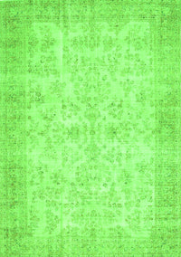 Abstract Green Contemporary Rug, con453grn