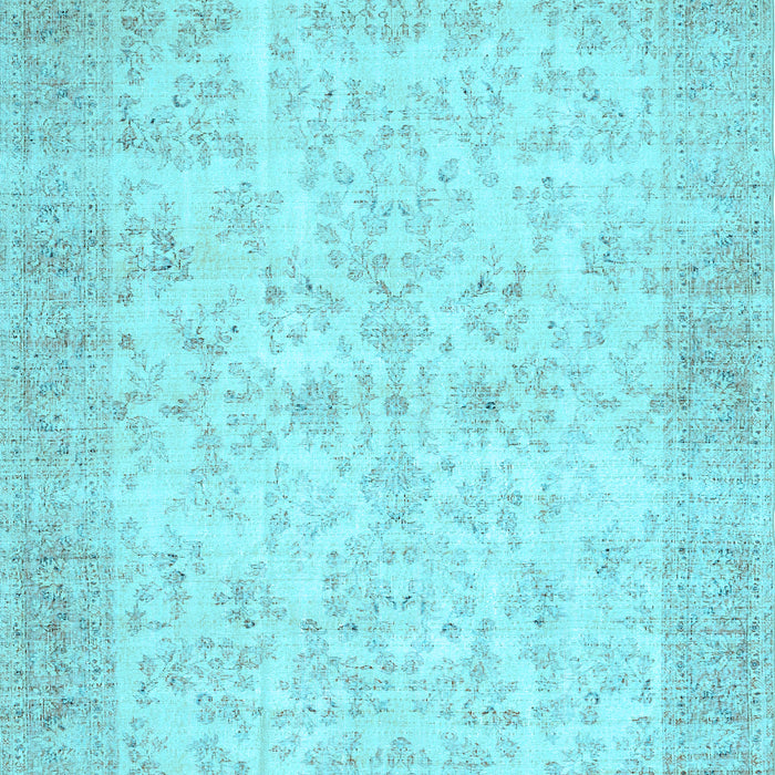Machine Washable Abstract Light Blue Contemporary Rug, wshcon453lblu