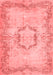 Abstract Red Contemporary Area Rugs