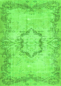 Abstract Green Contemporary Rug, con454grn