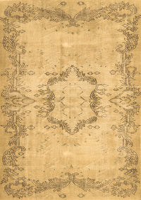 Abstract Brown Contemporary Rug, con454brn