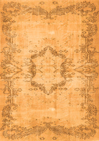 Abstract Orange Contemporary Rug, con454org