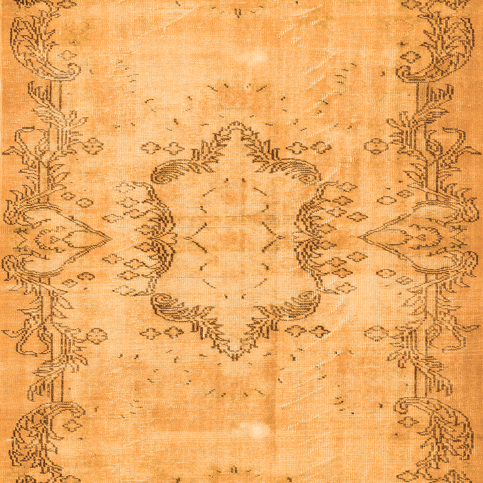 Abstract Orange Contemporary Rug, con454org