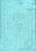 Machine Washable Abstract Light Blue Contemporary Rug, wshcon455lblu