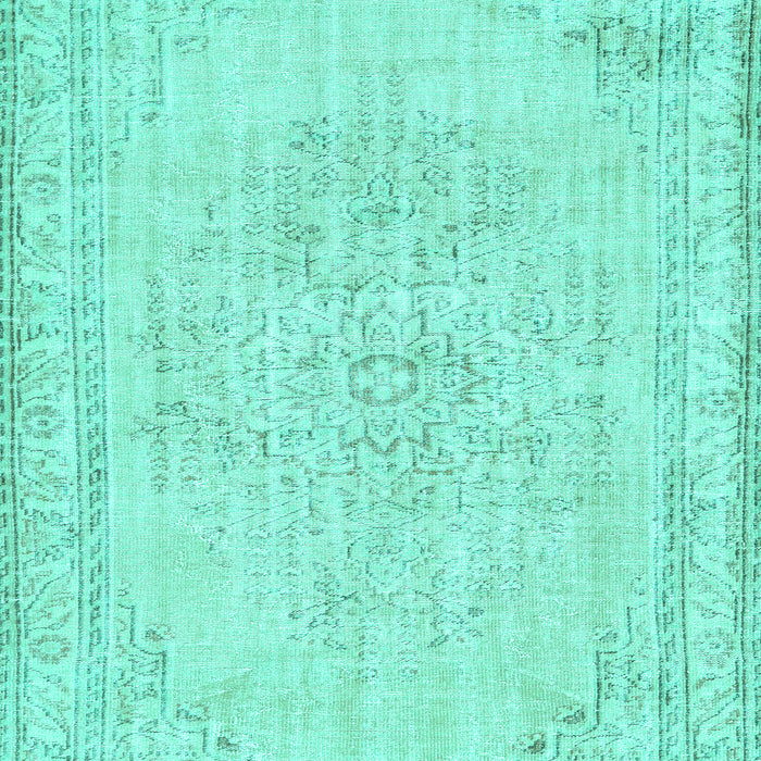 Abstract Turquoise Contemporary Rug, con455turq