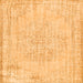 Serging Thickness of Abstract Orange Contemporary Rug, con455org